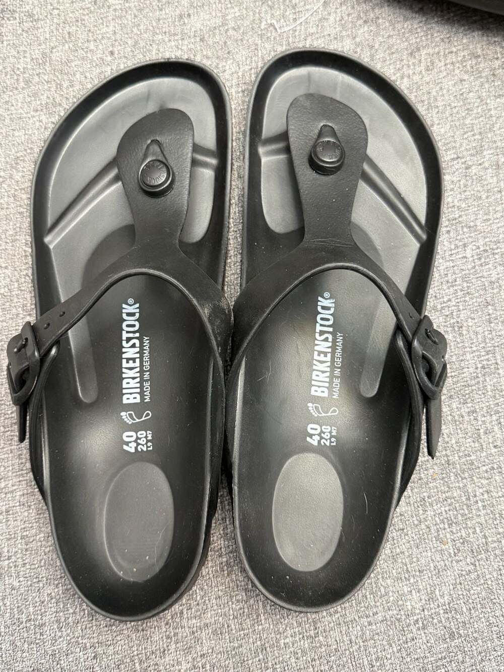 Birkenstock Gizeh EVA Sandal Size 40 Black